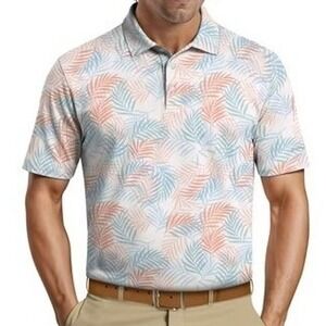 BEN HOGAN Performance Stretch UPF 50 Tropical Golf Polo Shirt Mens Sz XL Top NWT